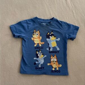 Bluey Kids Blue Character Tee